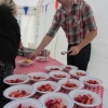 Strawberries in a marquee... a quintessentially English summer scene!
