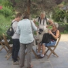 The BGs having tea
