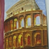 Acropolis, Rome - watercolour by Ann ©