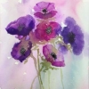 Anemones (acrylic) © Sue Daines 2015