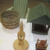 Craft - Items made of wood - Lucy's winning "Pig in a Pen" in front and Doug's wonderful chair at the back