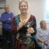 Sheila winning the Stoodley Cup