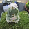 Floral Art - a Nursery Rhyme - Little Miss Muffett Sat on a Tuffett