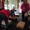 stabbing holes in the boxes