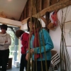 Teacher, Anna, demonstrates the next move
