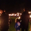 Everyone is waiting for the bonfire to be lit