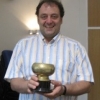 Wolfgang winning the golden bowl for The Best in Show