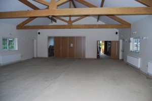The Main Hall ready for use