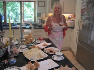 Helen with some of the spread