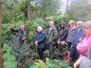 Nick explaining about some of the Hollies