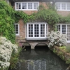 The millstream going under the house