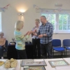 Wendy Ladds receiving the cup for the Finest Photo from Judge Clive Evans
