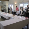 Judges and Organisers just about to start the prize-giving