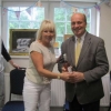 Judge Ray receiving his thank you