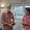 Doug Palmer receiving the Beech Cup for Best in Show for his outstanding figs