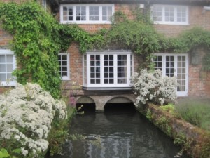 Millstream going under Dipley Mill House
